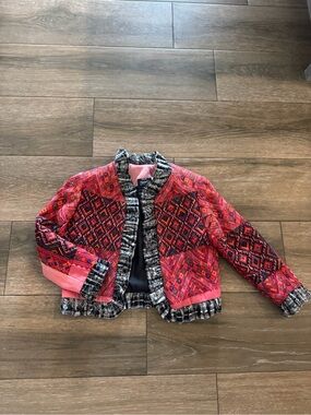 Down to Xjabelle women’s handmade patchwork lined jacket size XS
